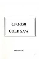 Scotchman-Scotchman CPO350 Coldsaw Instruction & Operation Manual-CPO-350-01